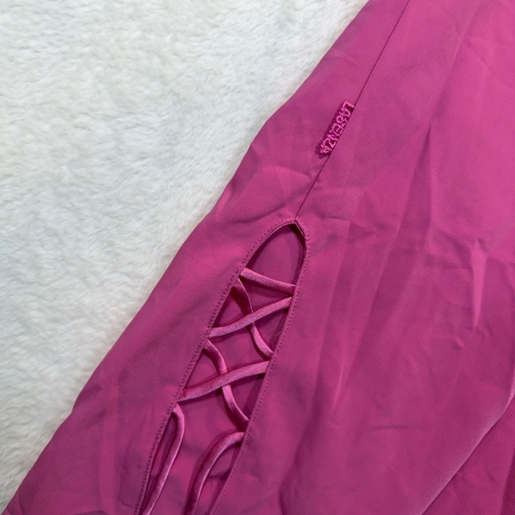 La Senza Nightie Womens Size Small Pink Semi Sheer Coquette Sexy Short Boudoir - Picture 7 of 7